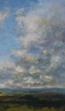 64. 'Cloudscape' Oil 40x70cm