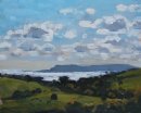 5. 'Portland and sunlight on the sea' Oil 20x25cm