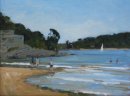 16. 'Sailing at South Sands Salcombe' Oil 30x40cm