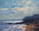 26. 'On the beach at West Bay' Oil 20x25cm