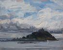 'Blustery day, Marazion' Oil 20x25cm