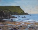 'Boat at Hope Cove' Oil 20x25cm