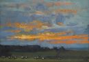 'Cows at Sunset, Poundbury Hillfort' SOLD
