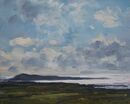 'Portland from Hardy's Monument' Oil 20x25cm