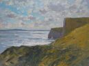'Light on the sea, Lulworth'. Oil. 30x40cm