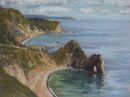 'Lulworth coastline'. Oil. 30x40cm