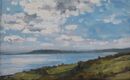 'Weymouth Bay from Ringstead'. Oil. 25x40cm