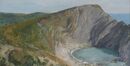 'Lulworth Crumple' Oil 30x60cm