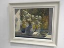 Example of finished painting in hand painted wooden frame