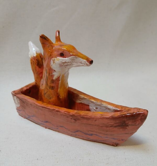 travellers series fox in a boat £45 +p&p