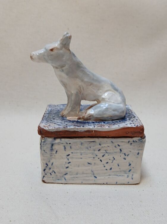 White dog box (sold)