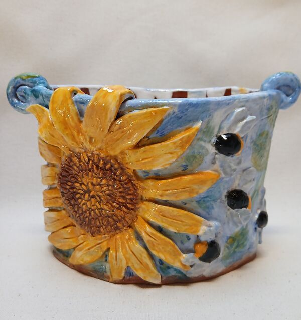 Sunflower pot £70 +p&p