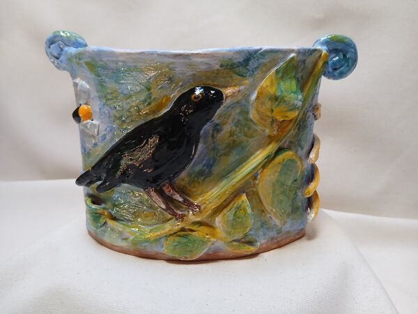 Sunflower pot reverse £70 +p&p