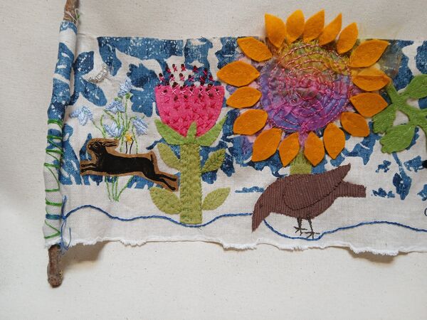 Flower roll detail 1 please contact me if you are interested in this piece.