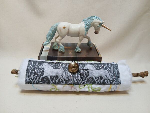 Unicorn roll please contact me if you are interested in this piece.