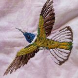 Humming bird embroidery