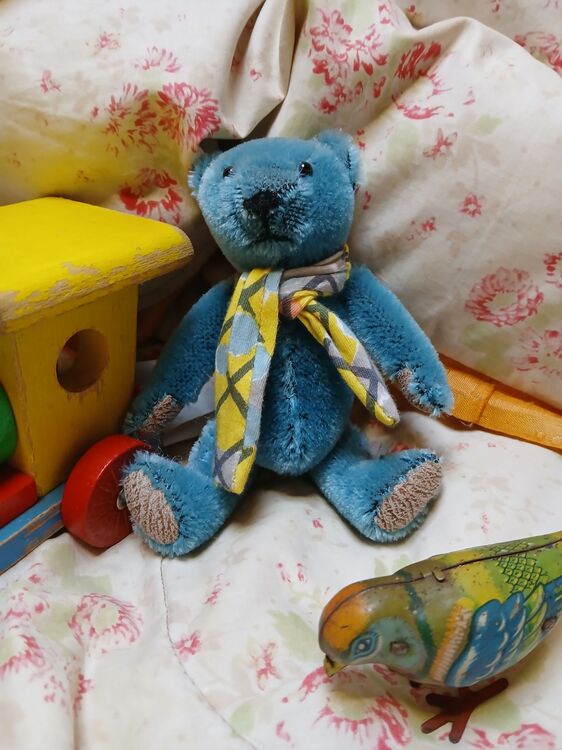 Blue ted with yellow scarf nfs