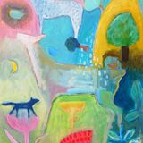 Sunrise and the yellow hill 80x60cm