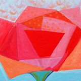 The life of the rose 36x64.5x2cm