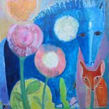 Blue pony