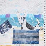 Mablethorpe pirates collage on paper