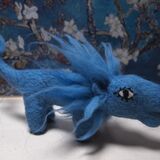 felt lion blue (sold)