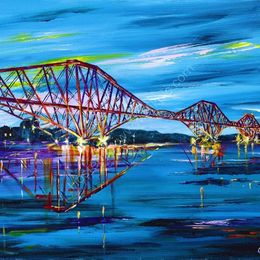 Forth Rail Bridge summer evening