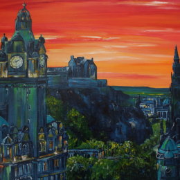 Summer's evening Princes Street