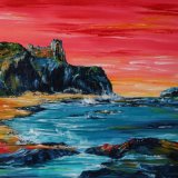 Tantallon Castle and the Bass rock