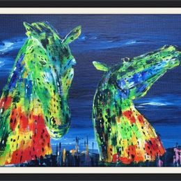 The Kelpies by Night