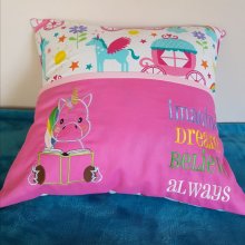 Unicorn reading pillow