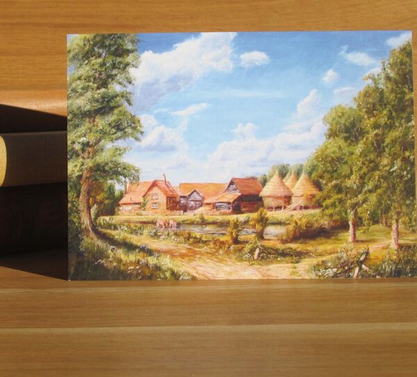 'Stampwell Farm' - Beaconsfield, Buckinghamshire. (L5) Painting of and old farm