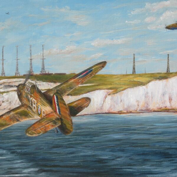 'Back Among Friends' - Hurricane of Sq/L. Cedric Watcyn Williams, No. 17 Squadron at Swingate, Dover Hurricane of Sq/L. Cedric Williams, No. 17 Squadron at Swingate, Dover