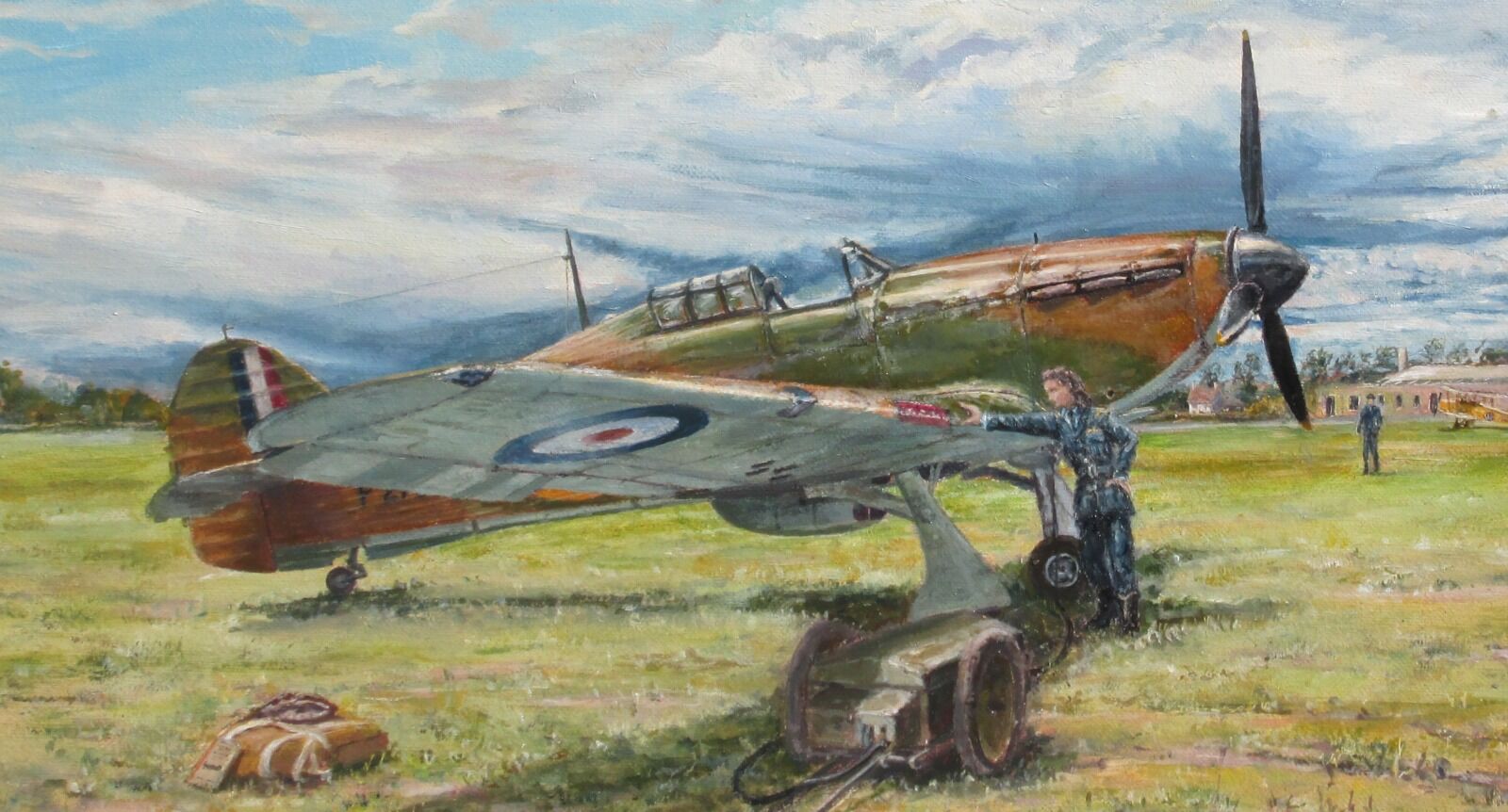 DBW does her walkaround of the Hurricane just prior to her first ever flight in a monoplane fighter. She would go on to deliver hundreds of Hurricanes and other fighters.