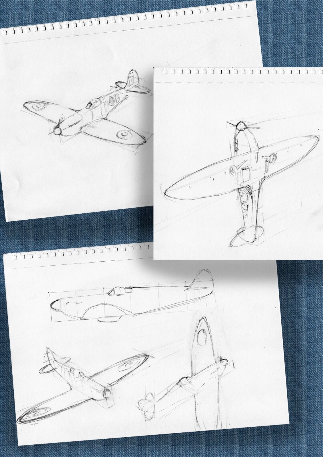 First Spitfire sketches