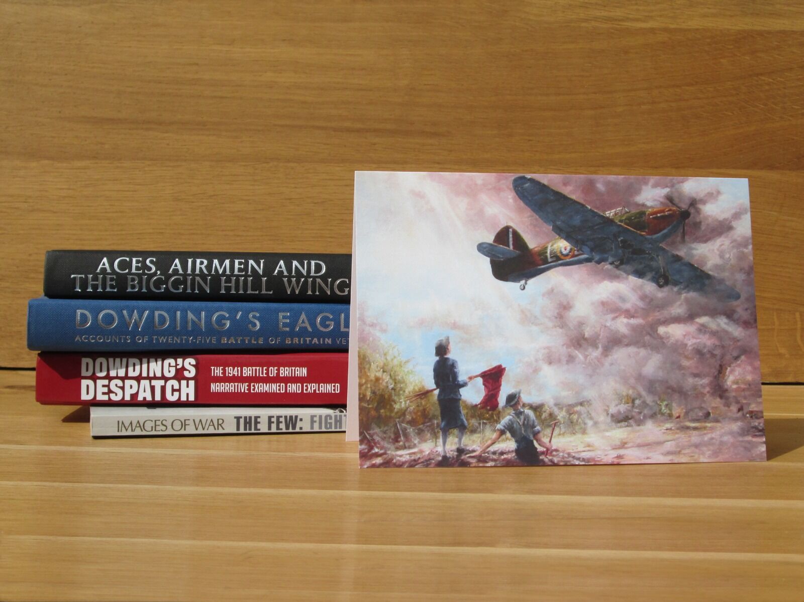 Hurricane landing at Biggin Hill with WAAF and RAF personnel in foreground