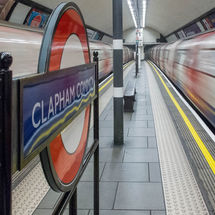Clapham Common Underground Station, London.