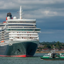 Queen Elizabeth and Hythe Ferry, Southampton.