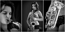 6 Highly Commended The Saxophonist - Clive Gidney