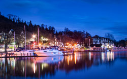 Ambleside at night by Jason Willis - Commended