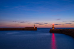 Lighthouse sunset by Gary Cherry - commended