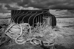 Lindisfarne Herring boat shed by Ade Gidney - Commended