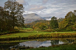 Mist over the fells at Elterwater by Ann Draper - Commended