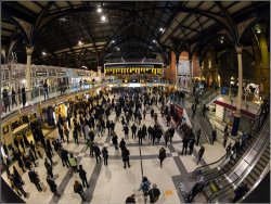 Rush hour at Liverpool St station by Jeremy Malley-Smith (18 points)