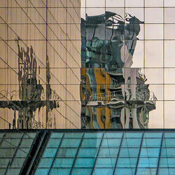 Salford Cityscape reflection by Mary Thompson - Commended