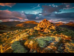 Sun setting on Middle Fell by Alan Wilson - Highly Commended