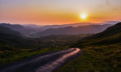 Sunset over Eskdale by Vicki Bebington - Commended