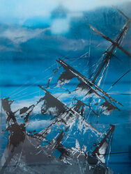 Wrecked ship horizon by Wayne Hockaday Highly Commended