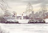 Snowfall Gawsworth Hall