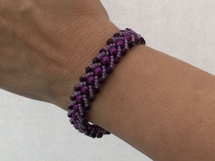 Seed bead and Crystal Bracelet